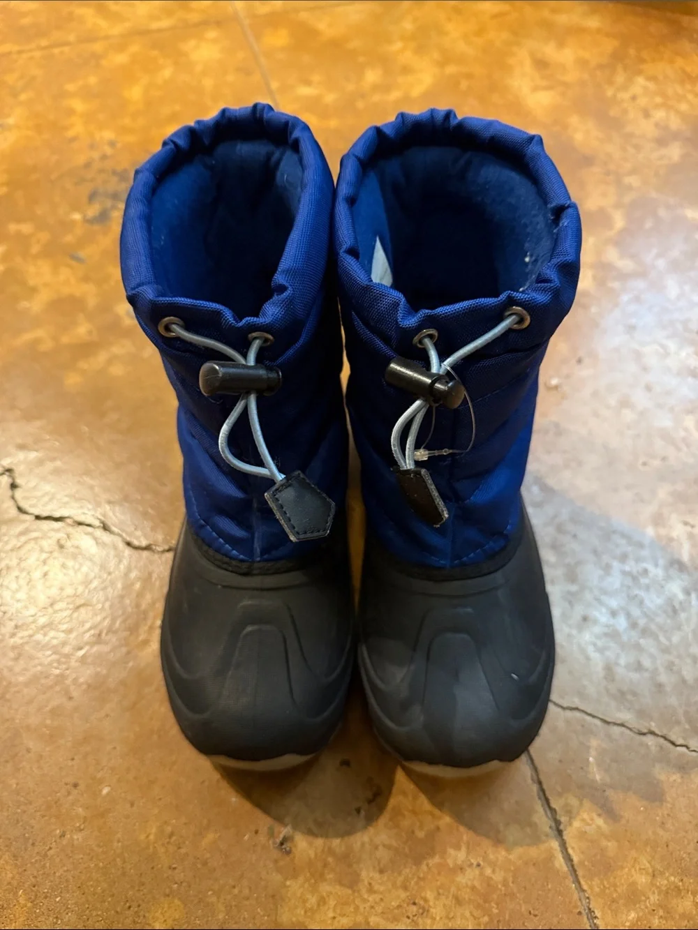 Zella Kids Blue and Black Snow Boots